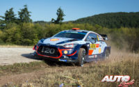 Dani Sordo, al volante del Hyundai i20 Coupé WRC, durante el Rally de Alemania 2018, puntuable para el Campeonato del Mundo de Rallies WRC.