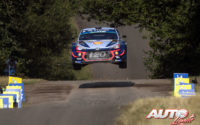 Thierry Neuville, al volante del Hyundai i20 Coupé WRC, durante el Rally de Alemania 2018, puntuable para el Campeonato del Mundo de Rallies WRC.