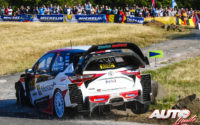 Jari-Matti Latvala, al volante del Toyota Yaris WRC, durante el Rally de Alemania 2018, puntuable para el Campeonato del Mundo de Rallies WRC.