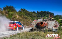 Craig Breen, al volante del Citroën C3 WRC, durante el Rally de Alemania 2018, puntuable para el Campeonato del Mundo de Rallies WRC.