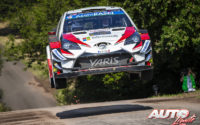 Jari-Matti Latvala, al volante del Toyota Yaris WRC, durante el Rally de Alemania 2018, puntuable para el Campeonato del Mundo de Rallies WRC.