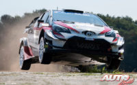 Esapekka Lappi, al volante del Toyota Yaris WRC, durante el Rally de Alemania 2018, puntuable para el Campeonato del Mundo de Rallies WRC.