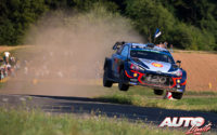 Thierry Neuville, al volante del Hyundai i20 Coupé WRC, durante el Rally de Alemania 2018, puntuable para el Campeonato del Mundo de Rallies WRC.