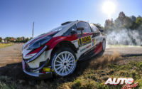 Jari-Matti Latvala, al volante del Toyota Yaris WRC, durante el Rally de Alemania 2018, puntuable para el Campeonato del Mundo de Rallies WRC.