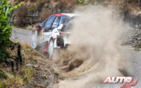 Ott Tänak, al volante del Toyota Yaris WRC, ganador del Rally de Alemania 2018, puntuable para el Campeonato del Mundo de Rallies WRC.
