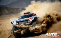 Cyril Despres, al volante del MINI John Cooper Works Buggy 4x2, durante el Rally Dakar 2019.