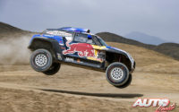 Carlos Sainz, al volante del MINI John Cooper Works Buggy 4x2, durante el Rally Dakar 2019.