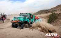 Gerard De Rooy, al volante del Iveco Powerstar 4x4, durante el Rally Dakar 2019.