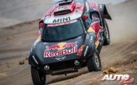 Stéphane Peterhansel, al volante del MINI John Cooper Works Buggy 4x2, durante el Rally Dakar 2019.