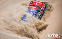 Jakub Przygonski, al volante del MINI ALL4 Racing 4x4, durante el Rally Dakar 2019.