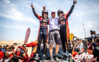Nasser Al Attiyah y Matthieu Baumel, a bordo del Toyota Hilux V8 4x4, vencedores del Rally Dakar 2019.