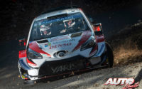Kris Meeke, al volante del Toyota Yaris WRC, durante el Rally de Montecarlo 2019, puntuable para el Campeonato del Mundo de Rallies WRC.