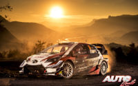 Jari-Matti Latvala, al volante del Toyota Yaris WRC, durante el Rally de Montecarlo 2019, puntuable para el Campeonato del Mundo de Rallies WRC.