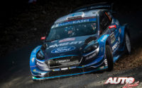 Teemu Suninen, al volante del Ford Fiesta WRC, durante el Rally de Montecarlo 2019, puntuable para el Campeonato del Mundo de Rallies WRC.