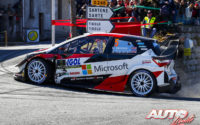 Kris Meeke, al volante del Toyota Yaris WRC, durante el Rally de Francia - Tour de Corse 2019, puntuable para el Campeonato del Mundo de Rallies WRC.