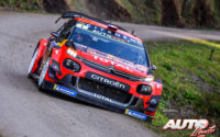 Sébastien Ogier, al volante del Citroën C3 WRC, durante el Rally de Francia - Tour de Corse 2019, puntuable para el Campeonato del Mundo de Rallies WRC.