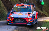 Dani Sordo, al volante del Hyundai i20 Coupé WRC, durante el Rally de Francia - Tour de Corse 2019, puntuable para el Campeonato del Mundo de Rallies WRC.