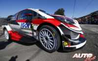 Kris Meeke, al volante del Toyota Yaris WRC, durante el Rally de Francia - Tour de Corse 2019, puntuable para el Campeonato del Mundo de Rallies WRC.