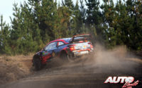 Sébastien Loeb, al volante del Hyundai i20 Coupé WRC, durante el Rally de Chile 2019, puntuable para el Campeonato del Mundo de Rallies WRC.