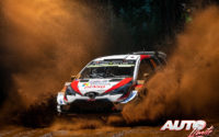 Jari-Matti Latvala, al volante del Toyota Yaris WRC, durante el Rally de Chile 2019, puntuable para el Campeonato del Mundo de Rallies WRC.