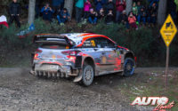 Thierry Neuville, al volante del Hyundai i20 Coupé WRC, durante el Rally de Chile 2019, puntuable para el Campeonato del Mundo de Rallies WRC.