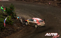 Esapekka Lappi, al volante del Citroën C3 WRC, durante el Rally de Chile 2019, puntuable para el Campeonato del Mundo de Rallies WRC.