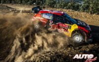 Sébastien Ogier, al volante del Citroën C3 WRC, durante el Rally de Portugal 2019, puntuable para el Campeonato del Mundo de Rallies WRC.