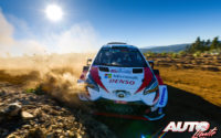 Kris Meeke, al volante del Toyota Yaris WRC, durante el Rally de Portugal 2019, puntuable para el Campeonato del Mundo de Rallies WRC.
