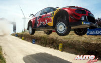Sébastien Ogier, al volante del Citroën C3 WRC, durante el Rally de Portugal 2019, puntuable para el Campeonato del Mundo de Rallies WRC.