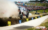 Ott Tänak, al volante del Toyota Yaris WRC, ganador del Rally de Portugal 2019, puntuable para el Campeonato del Mundo de Rallies WRC.
