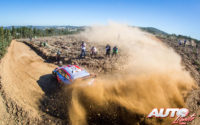 Sébastien Loeb, al volante del Hyundai i20 Coupé WRC, durante el Rally de Portugal 2019, puntuable para el Campeonato del Mundo de Rallies WRC.