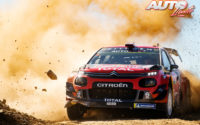 Esapekka Lappi, al volante del Citroën C3 WRC, durante el Rally de Portugal 2019, puntuable para el Campeonato del Mundo de Rallies WRC.
