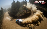 Teemu Suninen, al volante del Ford Fiesta WRC, durante el Rally de Portugal 2019, puntuable para el Campeonato del Mundo de Rallies WRC.