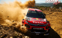 Esapekka Lappi, al volante del Citroën C3 WRC, durante el Rally de Portugal 2019, puntuable para el Campeonato del Mundo de Rallies WRC.