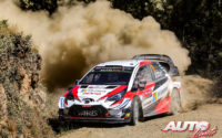 Ott Tänak, al volante del Toyota Yaris WRC, ganador del Rally de Portugal 2019, puntuable para el Campeonato del Mundo de Rallies WRC.