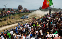 Elfyn Evans, al volante del Ford Fiesta WRC, durante el Rally de Portugal 2019, puntuable para el Campeonato del Mundo de Rallies WRC.