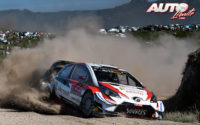 Kris Meeke, al volante del Toyota Yaris WRC, durante el Rally de Portugal 2019, puntuable para el Campeonato del Mundo de Rallies WRC.