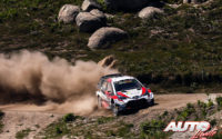 Jari-Matti Latvala, al volante del Toyota Yaris WRC, durante el Rally de Portugal 2019, puntuable para el Campeonato del Mundo de Rallies WRC.
