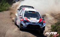 Jari-Matti Latvala, al volante del Toyota Yaris WRC, durante el Rally de Portugal 2019, puntuable para el Campeonato del Mundo de Rallies WRC.