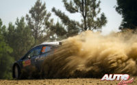 Lukasz Pieniazek, al volante del Ford Fiesta R5 WRC2, durante el Rally de Portugal 2019, puntuable para el Campeonato del Mundo de Rallies WRC 2.