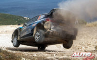 Teemu Suninen, al volante del Ford Fiesta WRC, durante el Rally de Italia - Cerdeña 2019, puntuable para el Campeonato del Mundo de Rallies WRC.