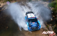 Teemu Suninen, al volante del Ford Fiesta WRC, durante el Rally de Italia - Cerdeña 2019, puntuable para el Campeonato del Mundo de Rallies WRC.