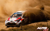 Kris Meeke, al volante del Toyota Yaris WRC, durante el Rally de Italia - Cerdeña 2019, puntuable para el Campeonato del Mundo de Rallies WRC.