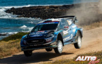 Teemu Suninen, al volante del Ford Fiesta WRC, durante el Rally de Italia - Cerdeña 2019, puntuable para el Campeonato del Mundo de Rallies WRC.