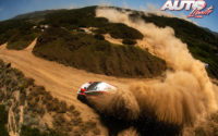 Jari-Matti Latvala, al volante del Toyota Yaris WRC, durante el Rally de Italia - Cerdeña 2019, puntuable para el Campeonato del Mundo de Rallies WRC.