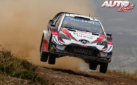 Kris Meeke, al volante del Toyota Yaris WRC, durante el Rally de Italia - Cerdeña 2019, puntuable para el Campeonato del Mundo de Rallies WRC.