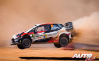 Jari-Matti Latvala, al volante del Toyota Yaris WRC, durante el Rally de Italia - Cerdeña 2019, puntuable para el Campeonato del Mundo de Rallies WRC.