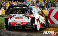 Ott Tänak, al volante del Toyota Yaris WRC, ganador del Rally de Alemania 2019, puntuable para el Campeonato del Mundo de Rallies WRC.