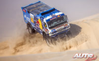 Anton Shibalov, al volante del Kamaz 43509, durante el Rally Dakar 2020.