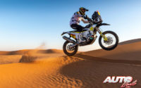Pablo Quintanilla, a los mandos de su Husqvarna FR 450 Rally, durante el Rally Dakar 2020.